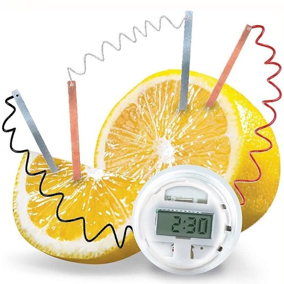 4M Kidzlabs Lemon Powered Clock, Chemical Electrical Science Lab Experiment - Picture 3 of 6